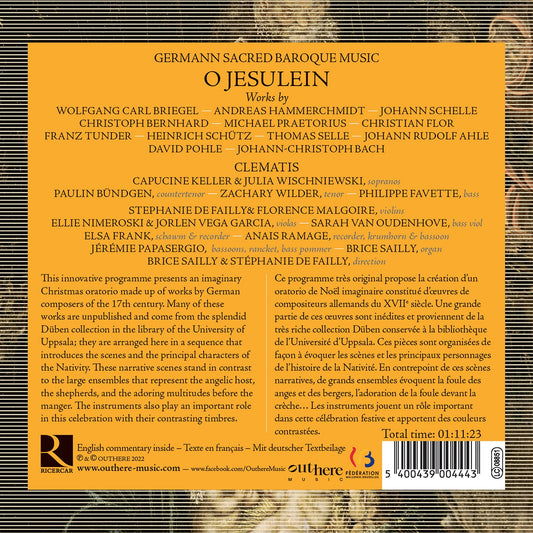 O Jesulein... A German Baroque Christmas Oratorio