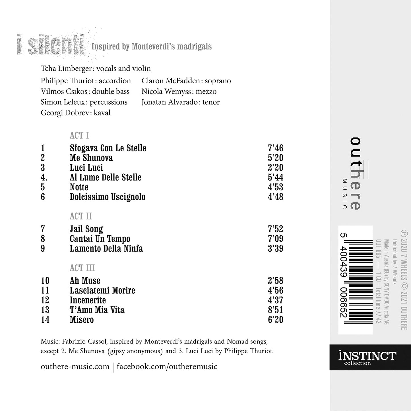 Fabrizio Cassol: I Silenti