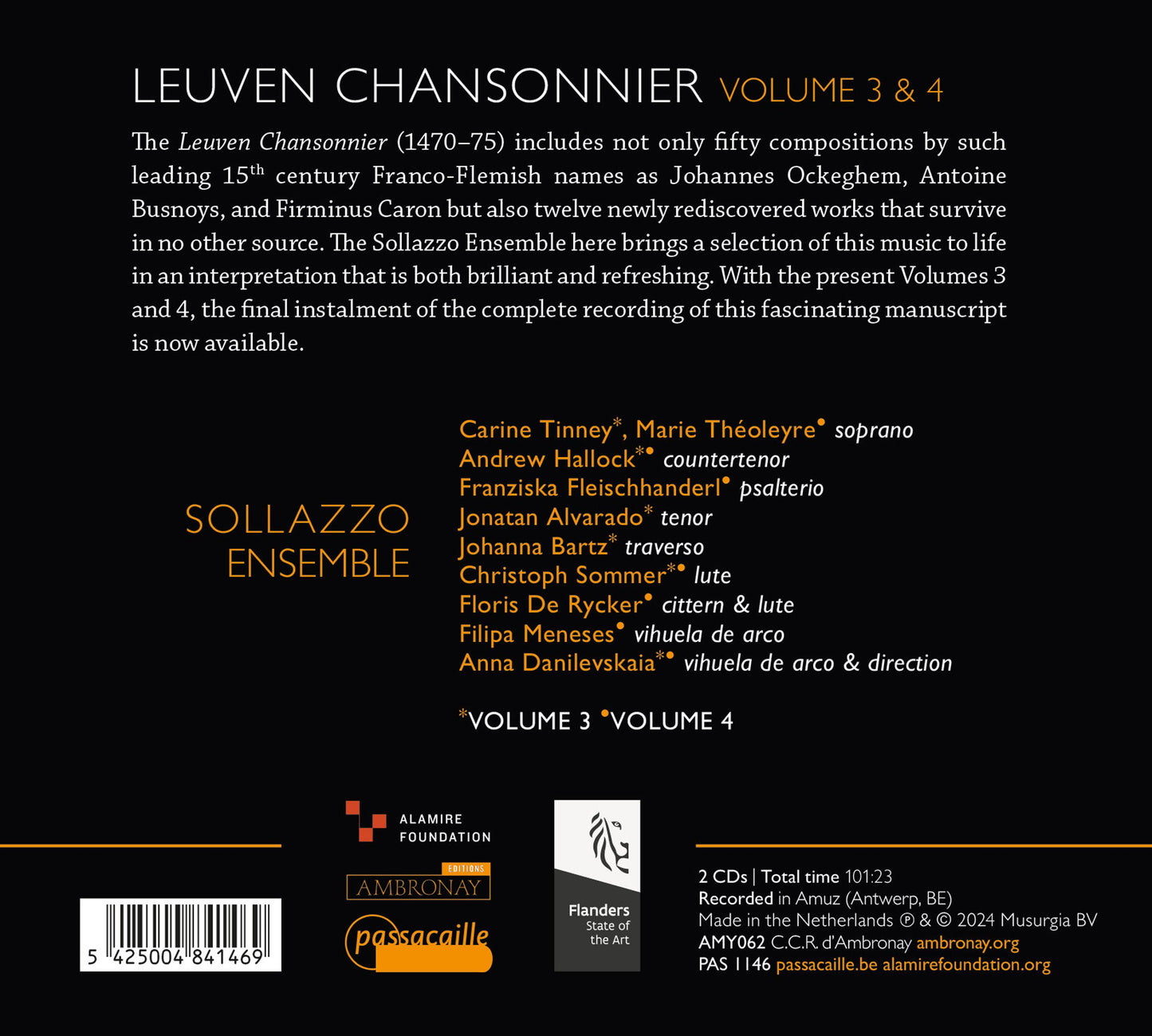 Le cueur vous demeure, Leuven Chansonnier, Vol. 3 & 4