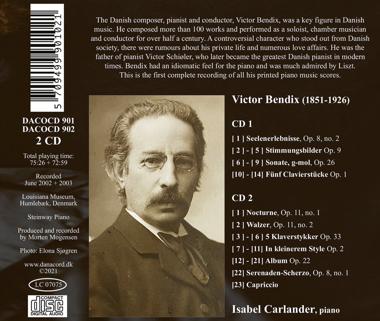 Victor Bendix - Music For Piano