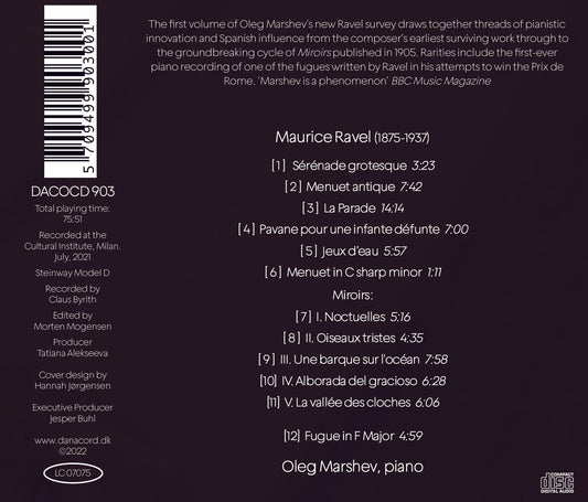 Oleg Marshev Plays Ravel, Vol. 1