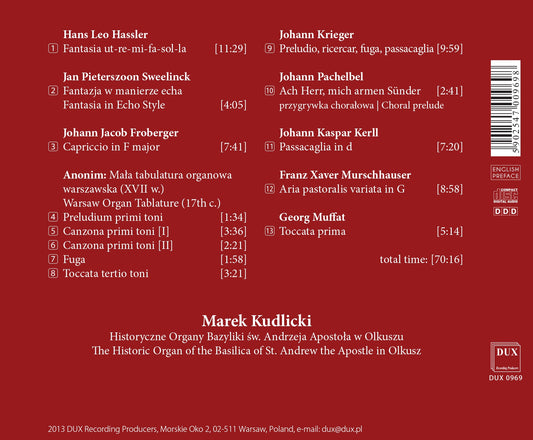 Marek Kudlicki: Historic Organ Marek Kudlicki