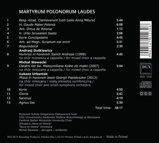 Martyrum Polonorum Laudes / Nova et Vetera Orchestra
