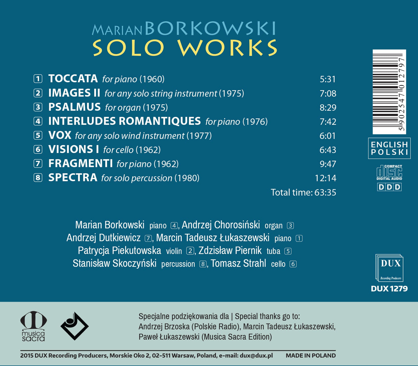 Borkowski: Solo Works