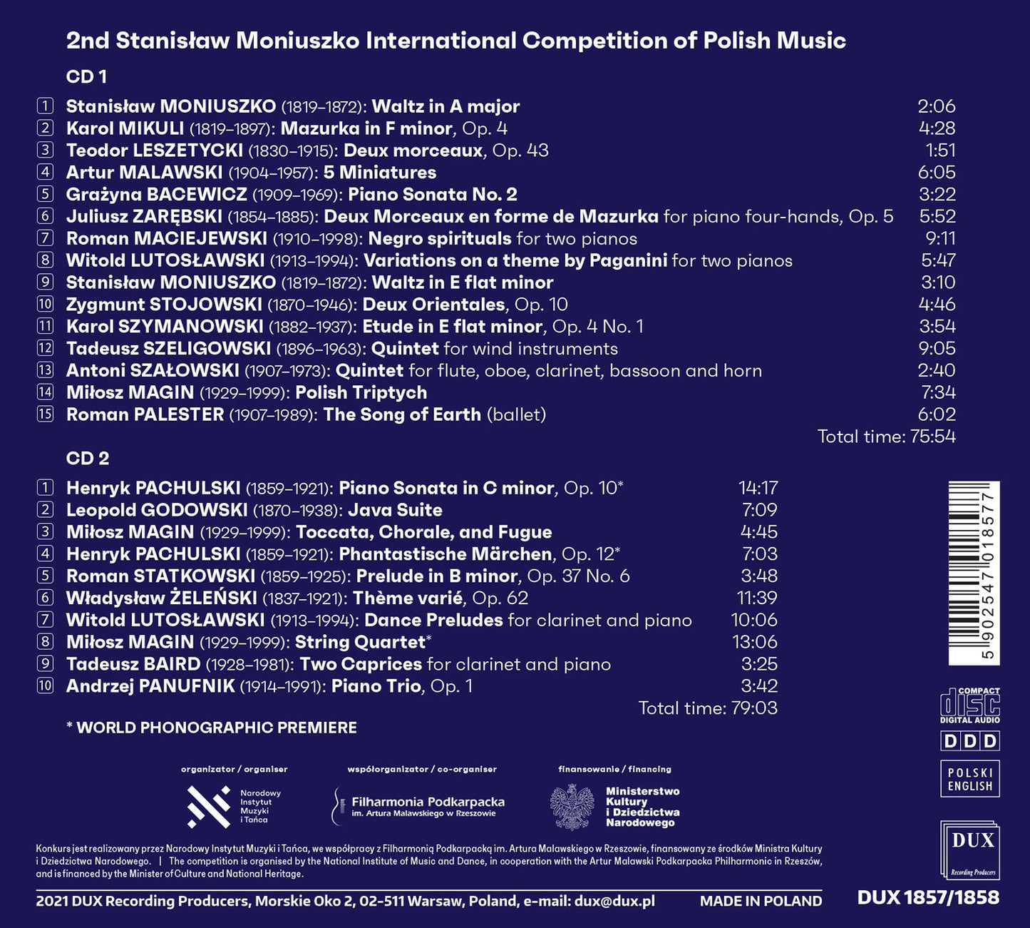 Moniuszko: International Competition Of Polish Music Ivan Shemchuk