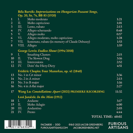 Bartok, Chopin, Janacek, Lewis & Lu: Living Language