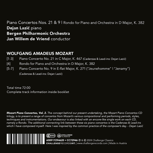Mozart: Piano Concertos Nos. 21 & 9; Rondo for Piano & Orche