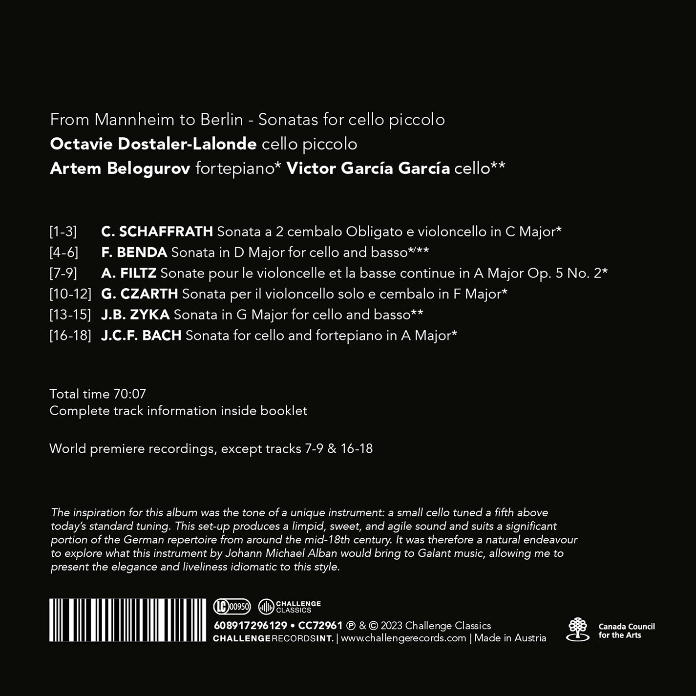 From Mannheim to Berlin / Octavie Dostaler-Lalonde