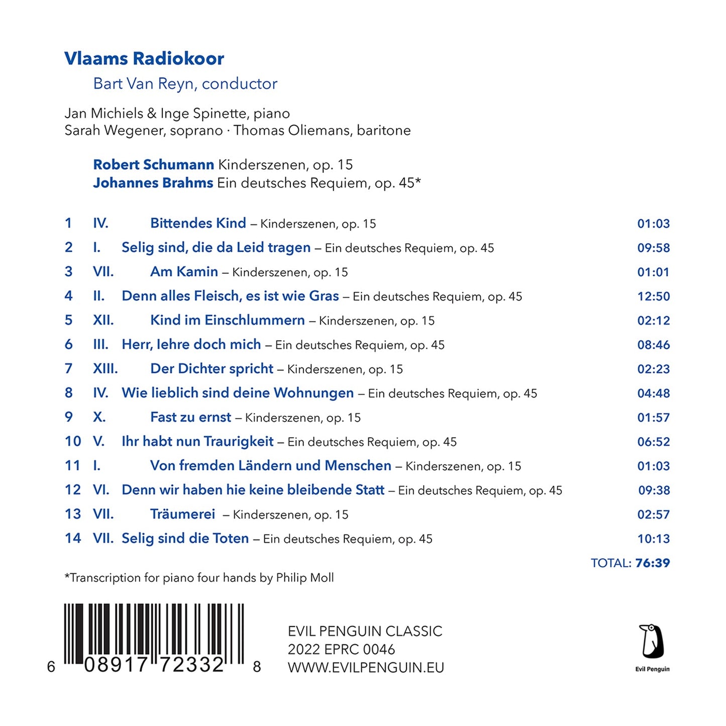 Brahms & Schumann: Ein Menschliches Requiem