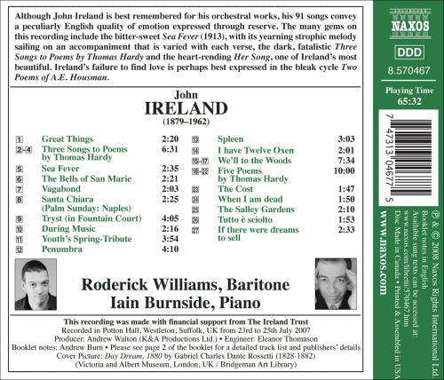 Ireland: Songs (English Song, Vol. 18)
