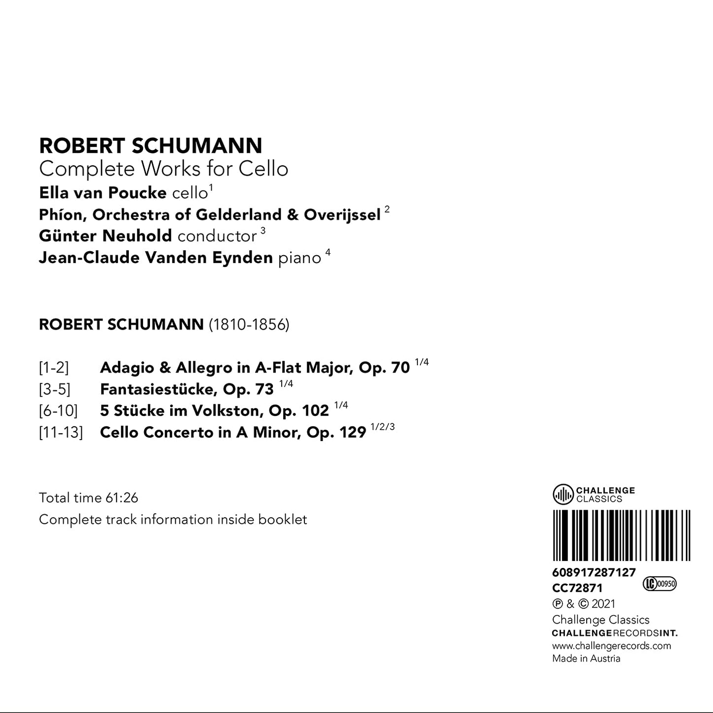 COMPLETE WORKS FOR CELLO