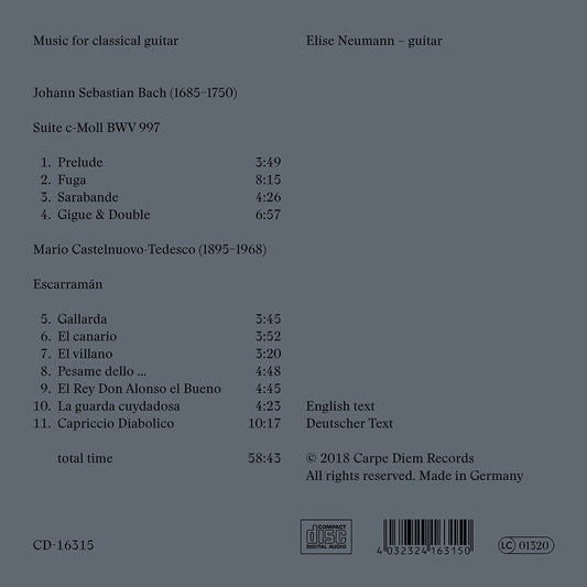 Bach & Castelnuovo-Tedesco: Guitar Music