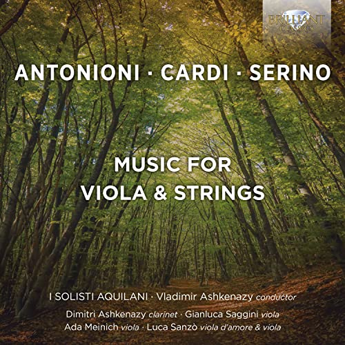 Antonioni, Cardi, Serino: Music for Viola and Strings
