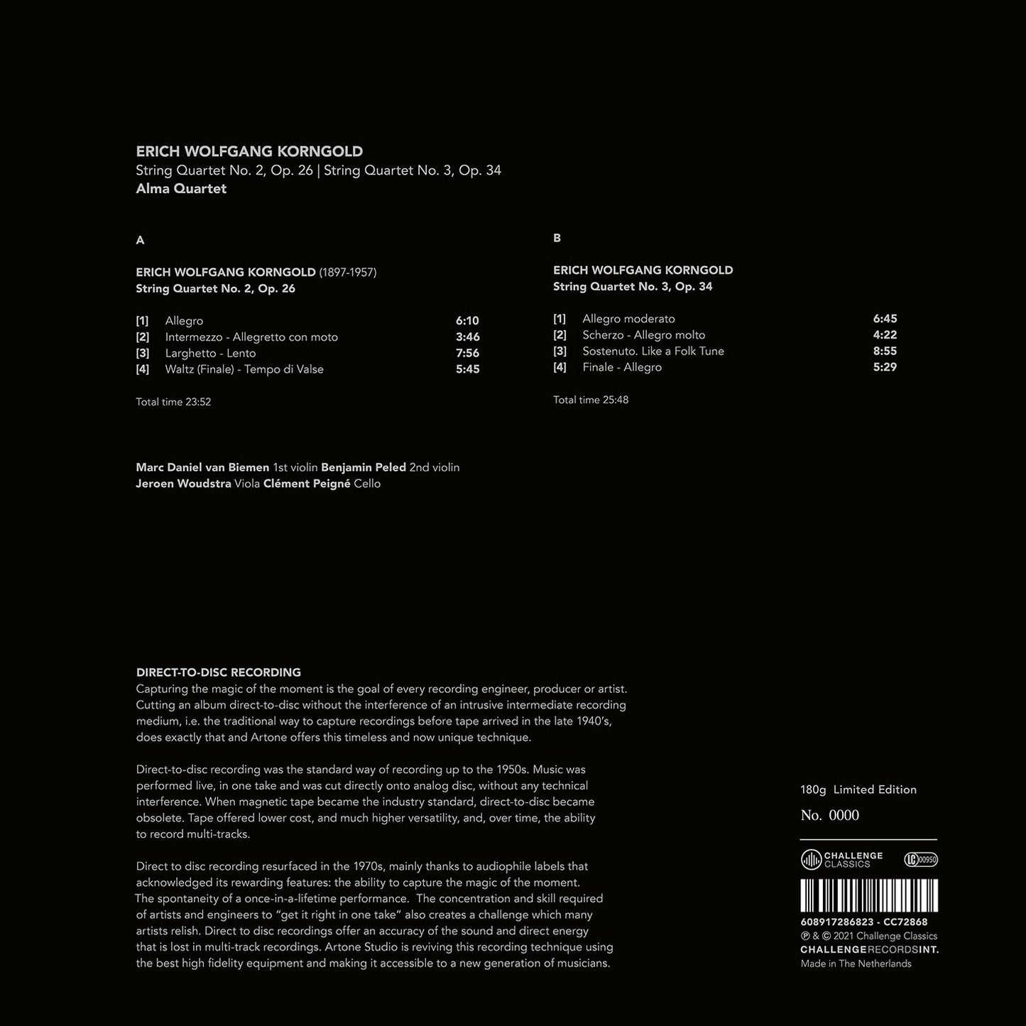 String Quartets Nos. 2 & 3 Alma Quartet
