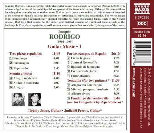 Rodrigo: Guitar Works, Vol. 1