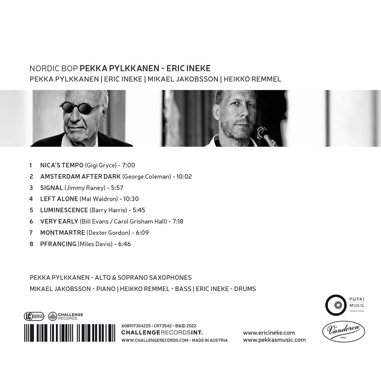 Nordic Bop Pekka Pylkkanen, Eric Ineke