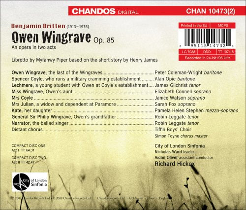 BRITTEN, B.: Owen Wingrave (Complete)