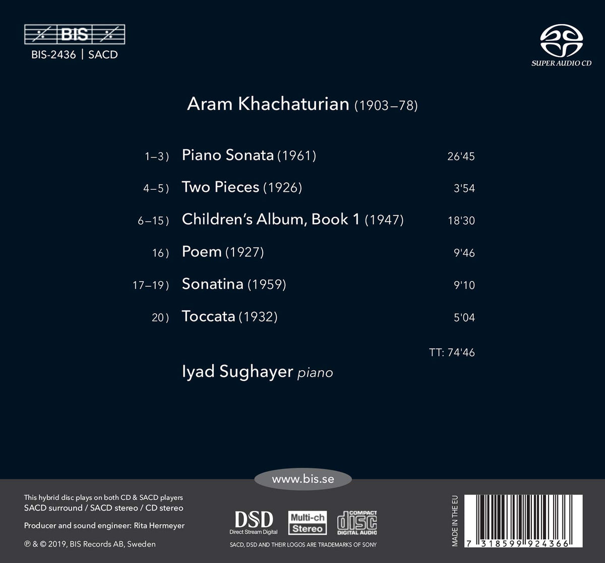 Khachaturian: Piano Works