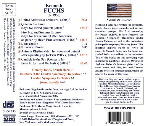 FUCHS, K.: Canticle to the Sun / United Artists