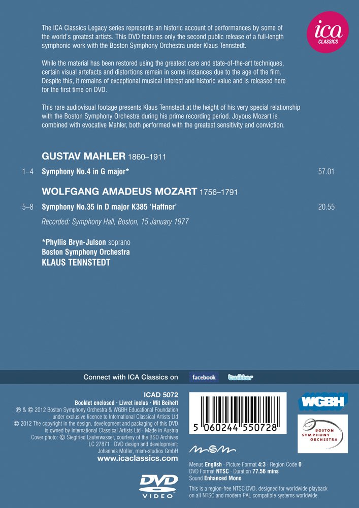 Mahler: Symphony No. 4 - Mozart: Symphony No. 35, "Haffner"