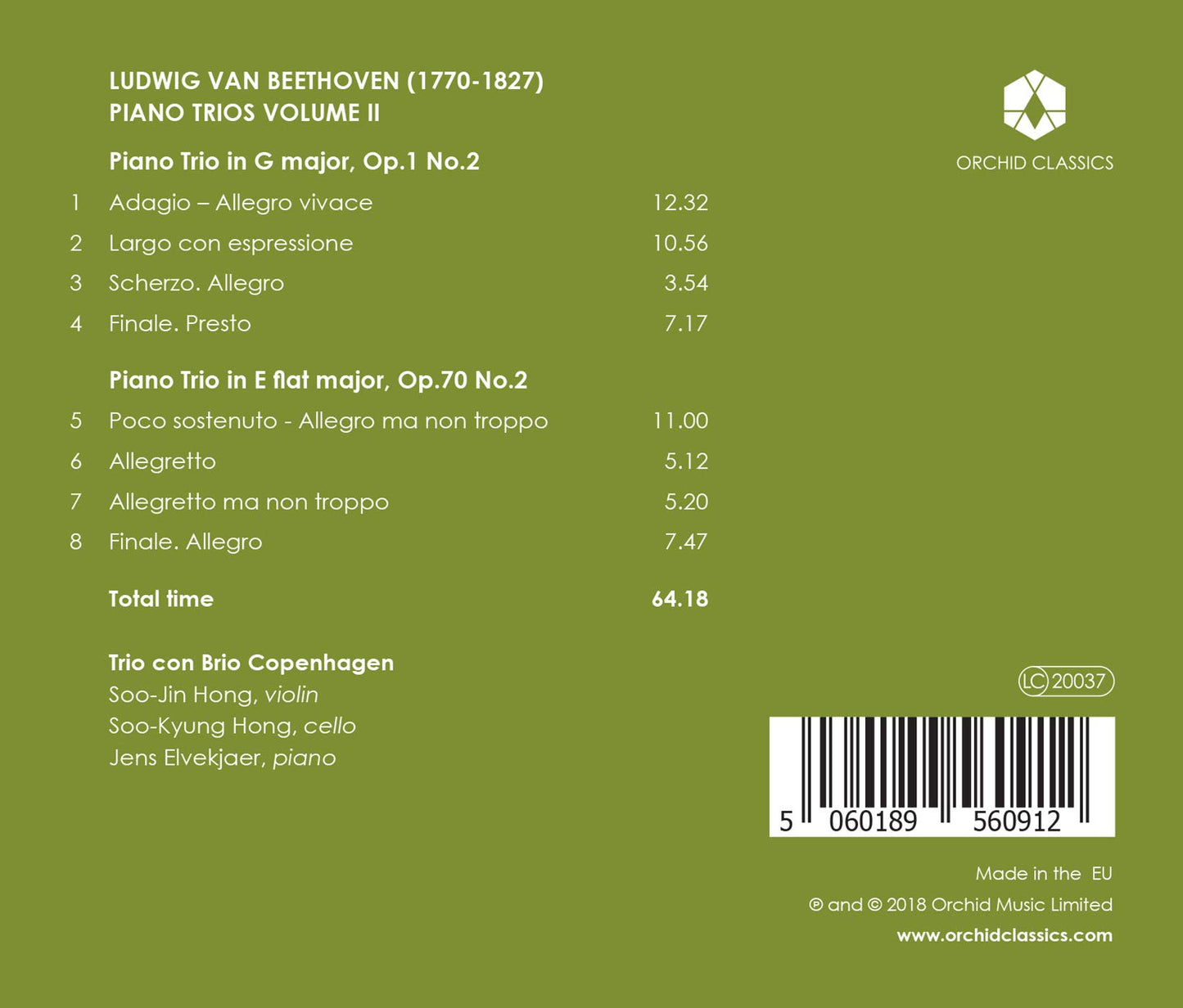 Beethoven Piano Trios, Vol. 2