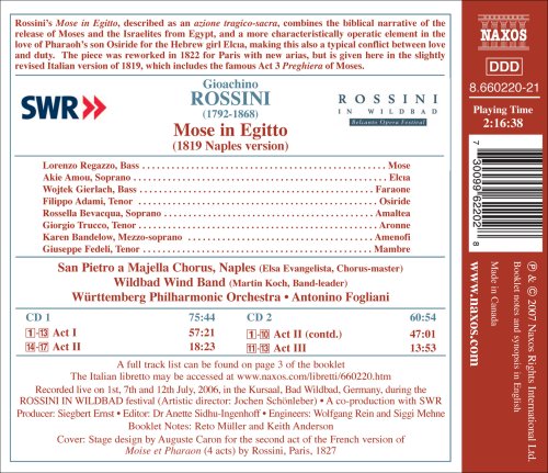 Rossini: Mose in Egitto (1819 Naples Version)