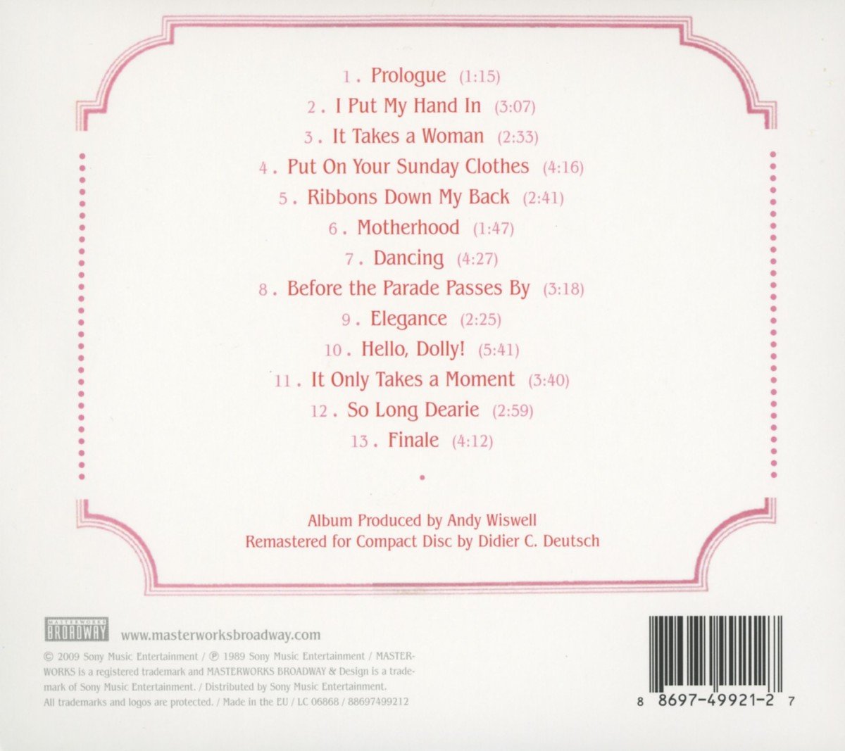 Hello, Dolly! 1964 Broadway Cast