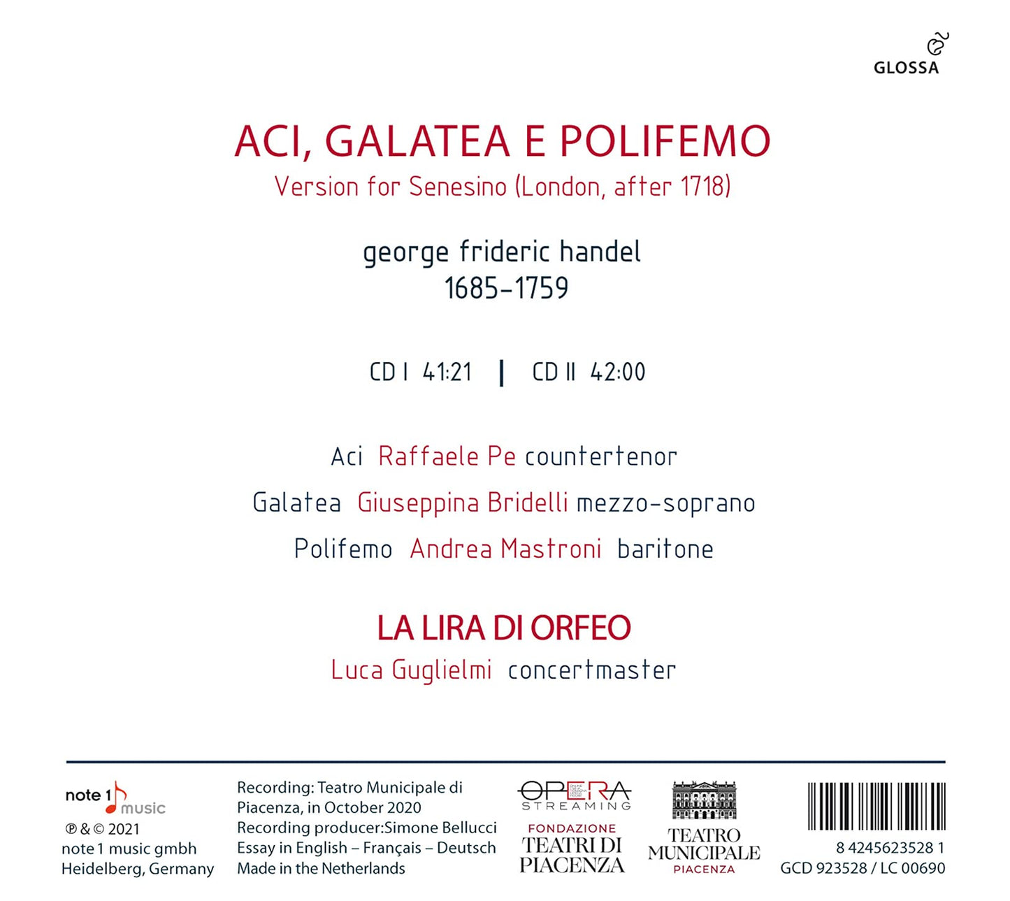 Aci, Galatea E Polifemo