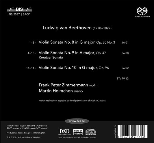 Beethoven: Violin Sonatas Nos. 8-10