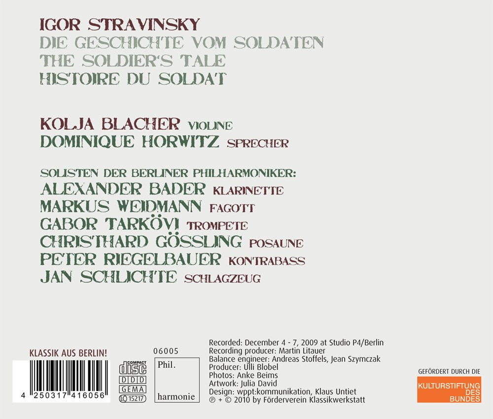 Stravinsky: Histoire du soldat