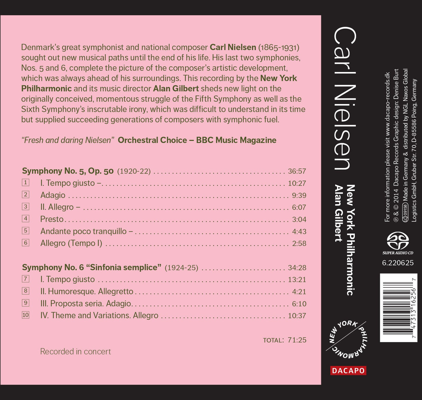 Nielsen: Symphonies Nos. 5 & 6
