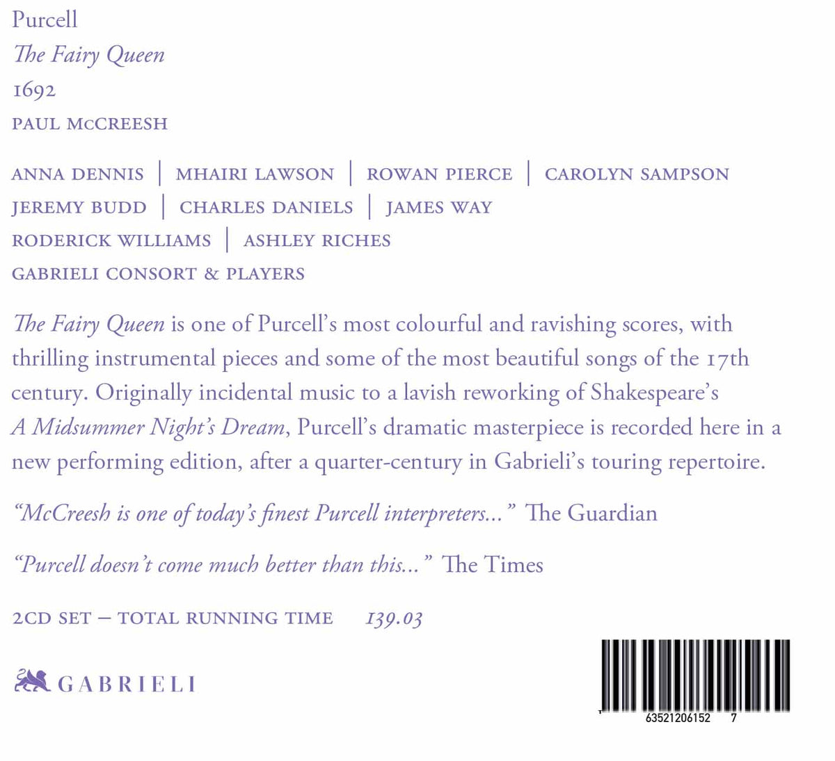 Purcell: The Fairy Queen