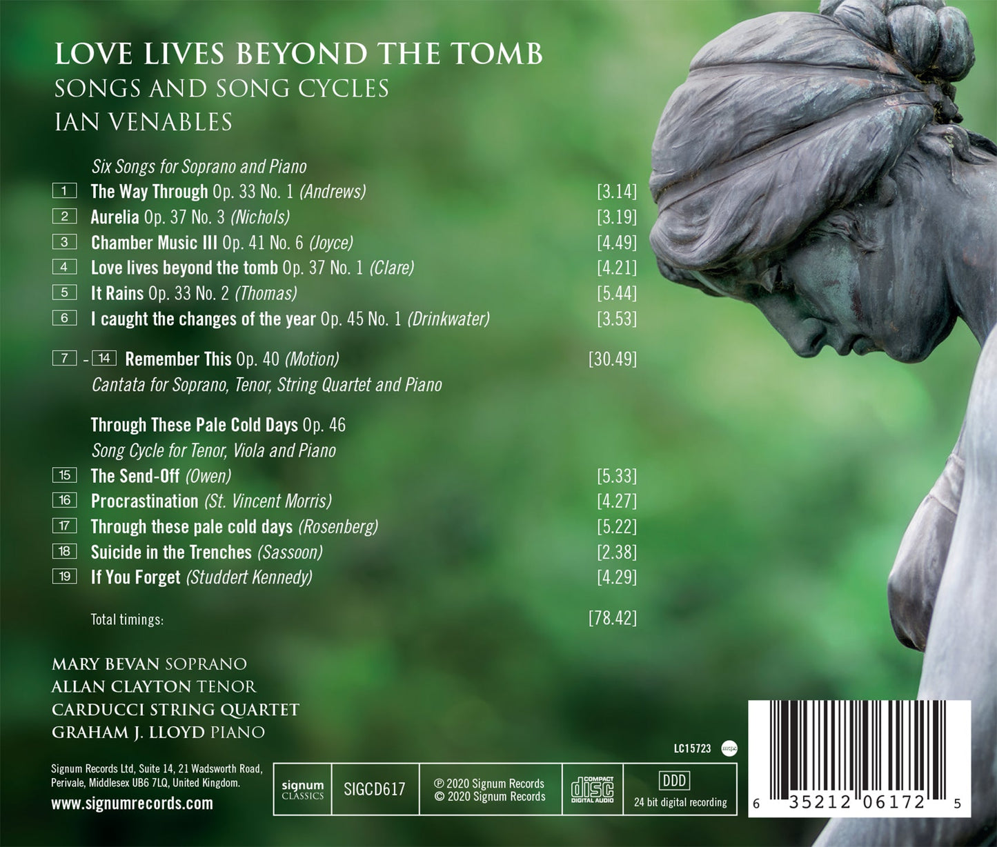 Ian Venables: Love Lives Beyond The Tomb