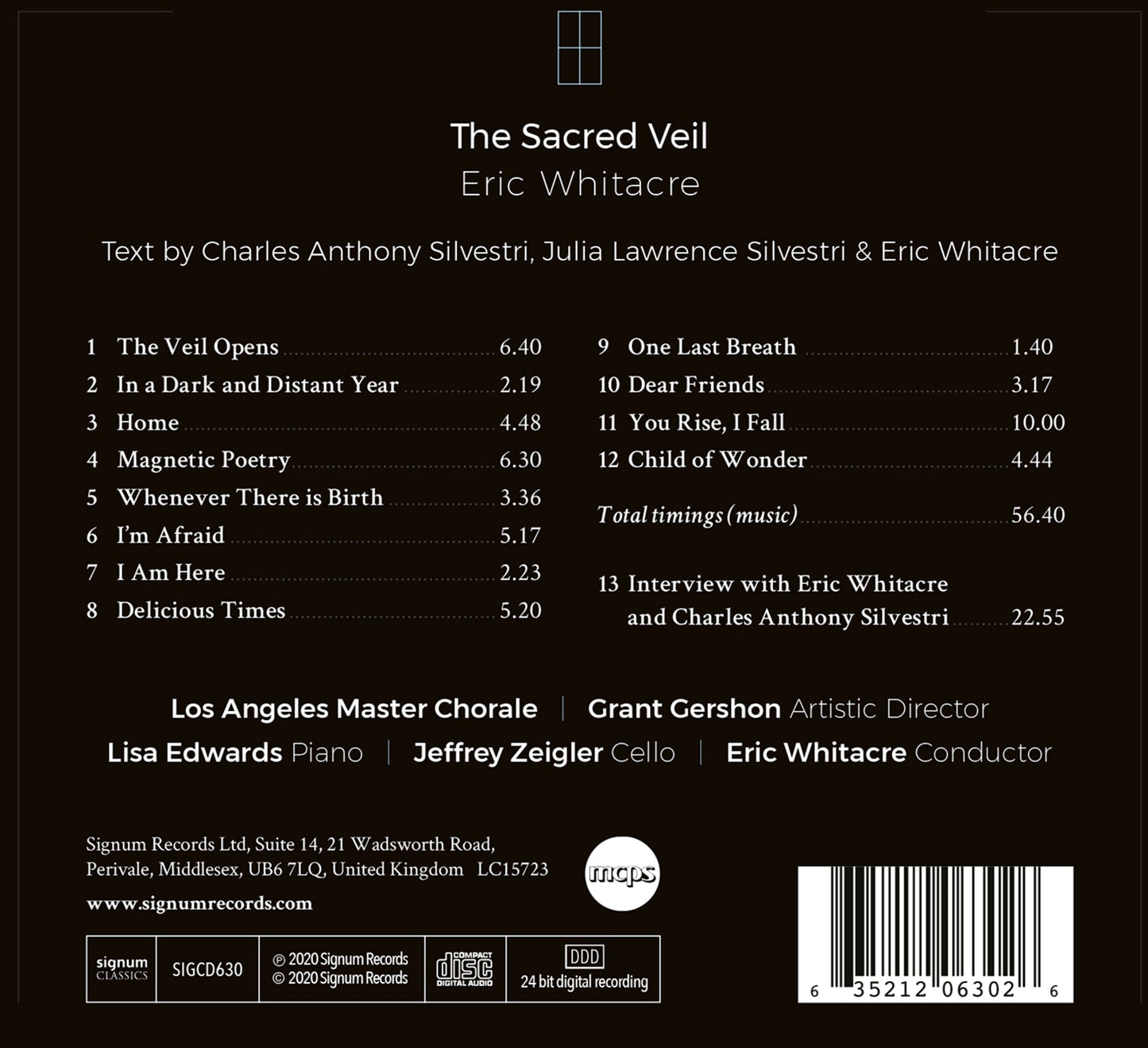 Eric Whitacre: The Sacred Veil