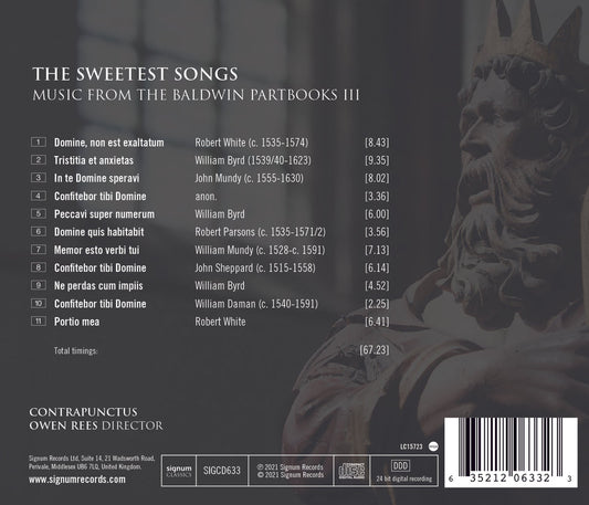 The Sweetest Songs: Music From The Baldwin Partbooks Iii