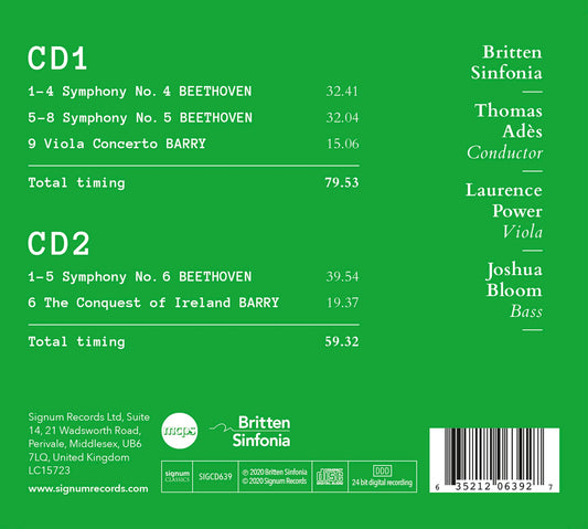Beethoven: Symphonies Nos. 4-6 - Barry: Viola Concerto - The