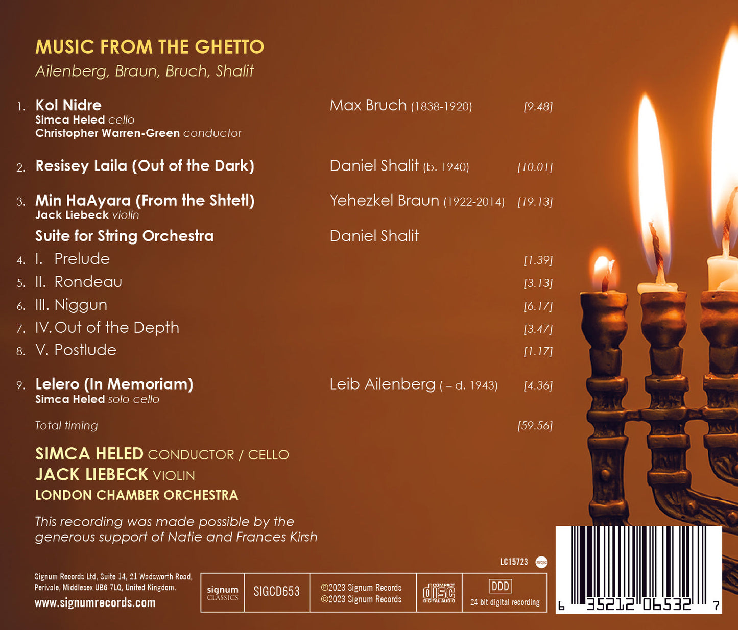 Music from the Ghetto / Simca Heled; London CO