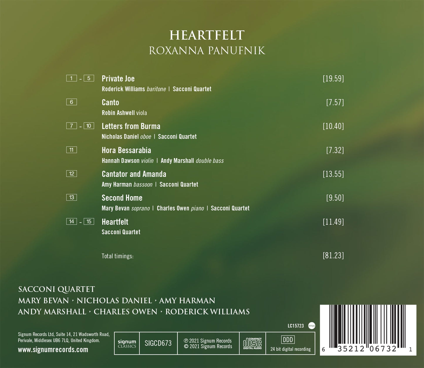 Roxanna Panufnik: Heartfelt