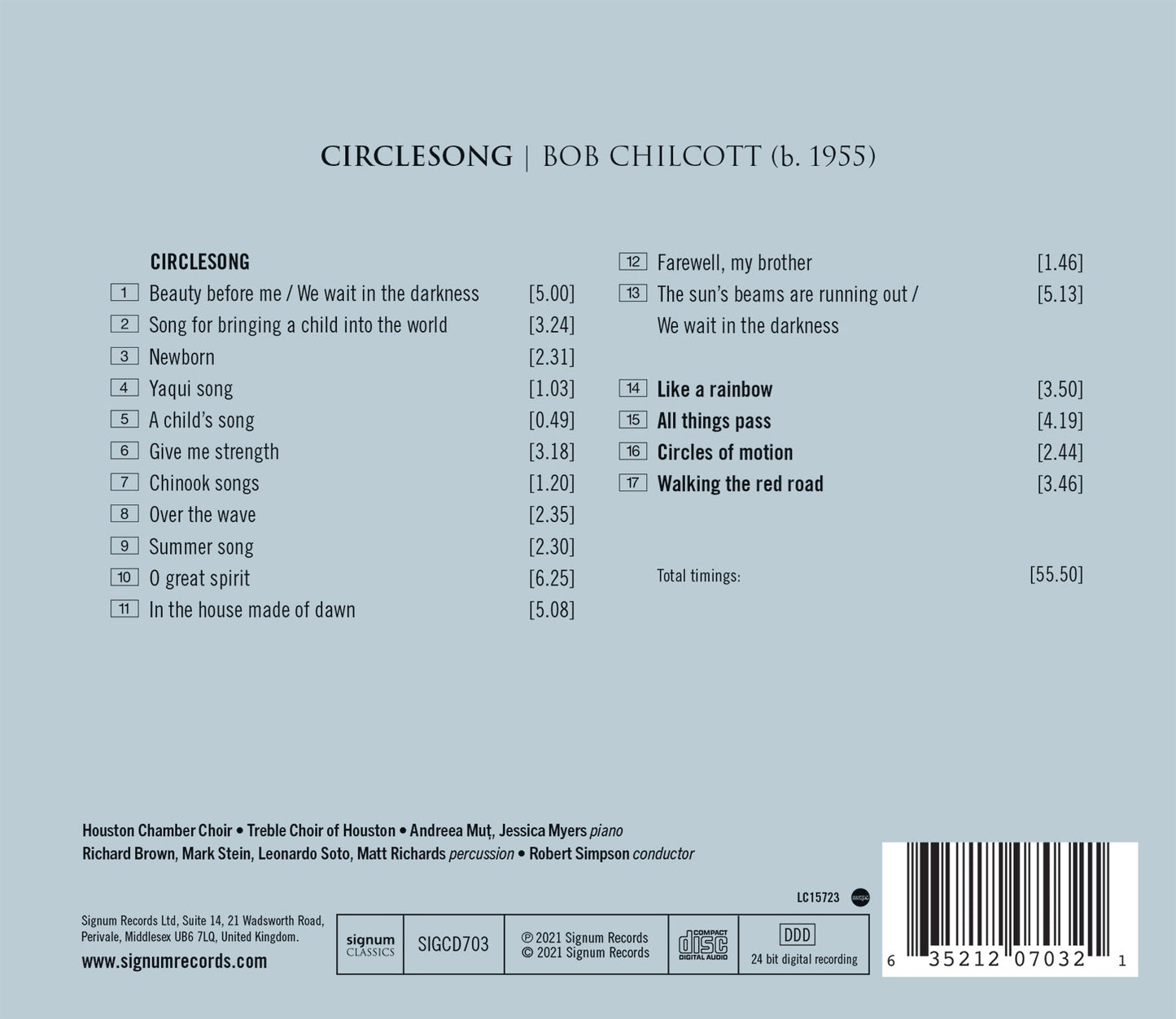 Chilcott: Circlesong