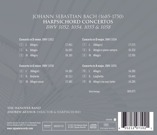 J.S. Bach: Harpsichord Concertos