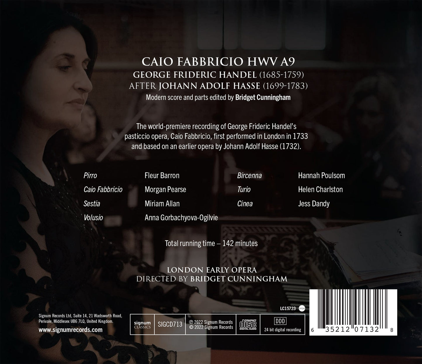 Handel: Caio Fabriccio, Hwv A9