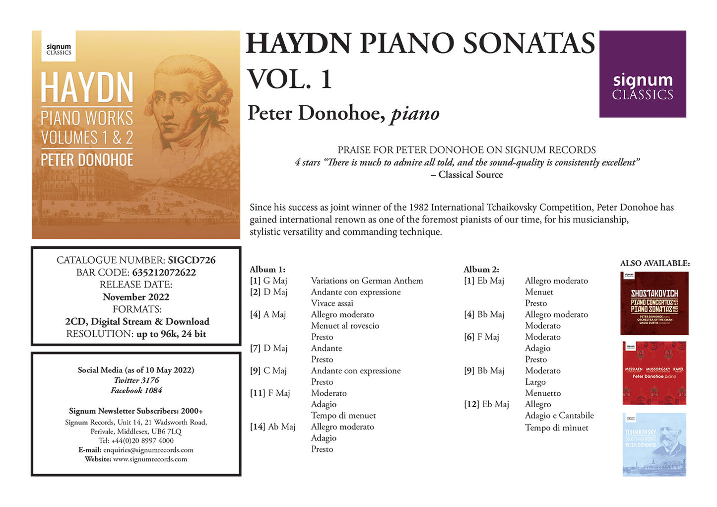 Haydn: Piano Works, Vol. 1 & 2