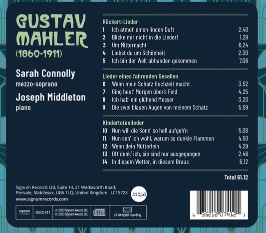Mahler: Ruckert-Lieder; Kindertotenlieder