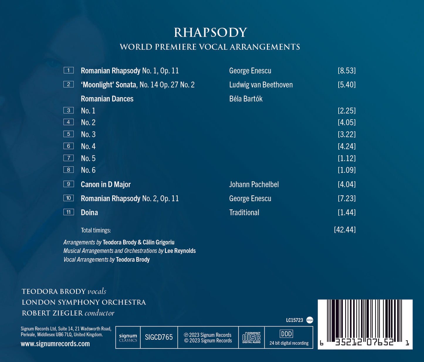 Rhapsody / London SO; Teodora Brody