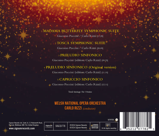 Puccini: Symphonic Suites / Welsh National Opera Orchestra