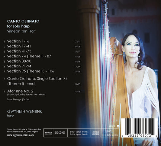 Holt: Canto Ostinato (Version for Solo Harp)