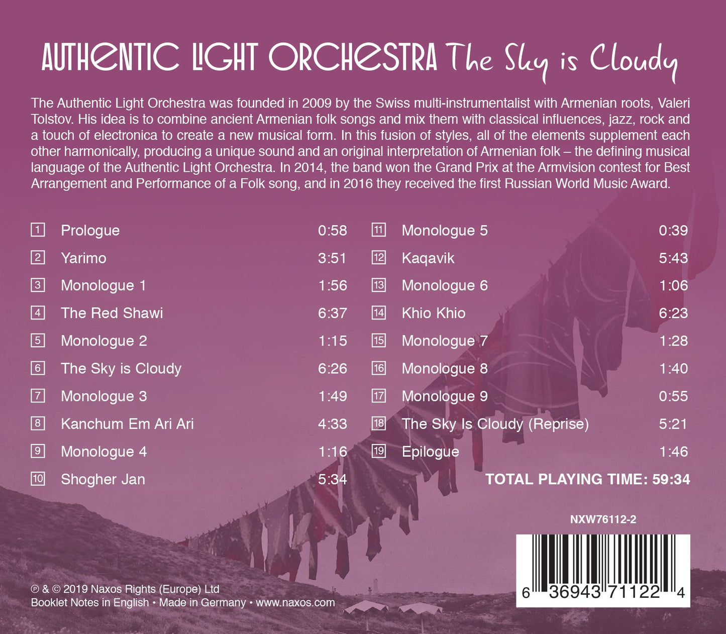 Authentic Light Orchestra: The Sky Is Cloudy Authentic Light Orchestra