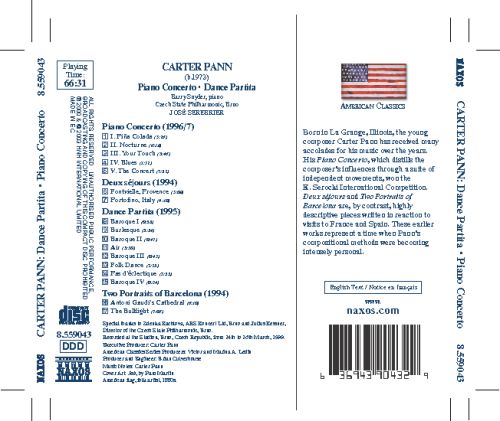 Pann: Piano Concerto / Dance Partita / Deux Sejours