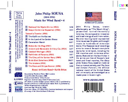 Sousa, J.P.: Music For Wind Band, Vol. 4