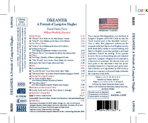 Dreamer: A Portrait Of Langston Hughes Hughes, Langston